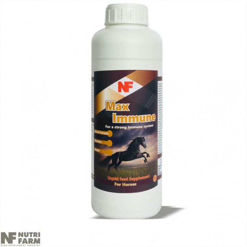 MAX IMMUNE<br>LIQUID FEED SUPPLEMENT<br>Strong immune system