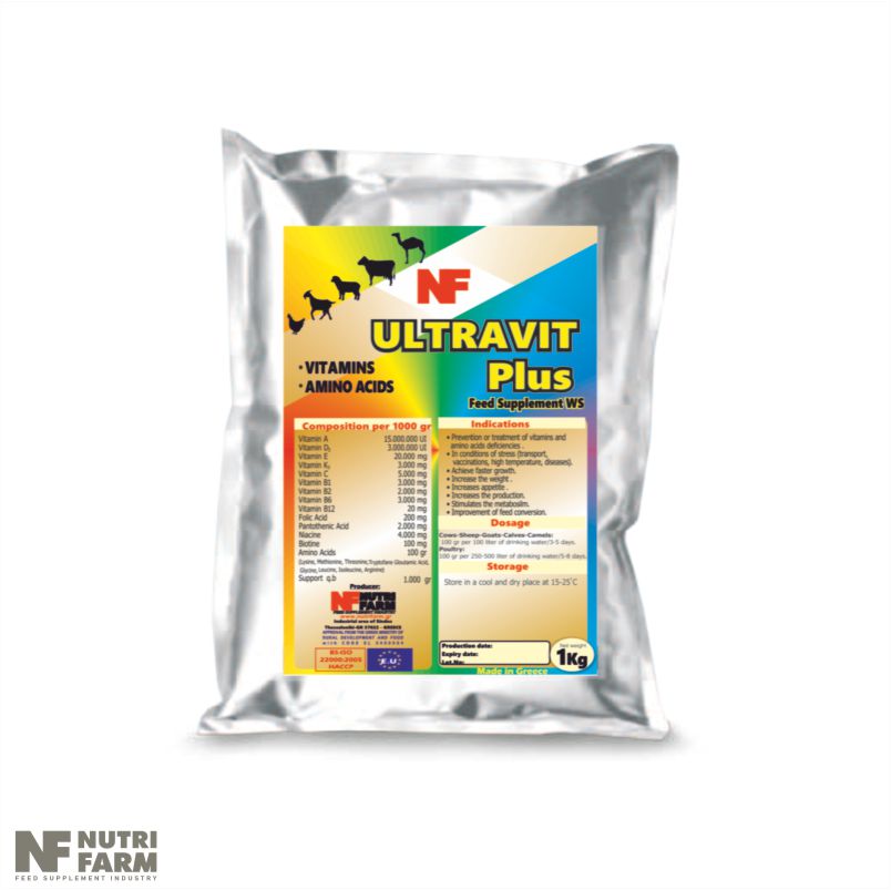 UltraVit Plus Water soluble feed supplement vitamins and amino acids for all farm animals